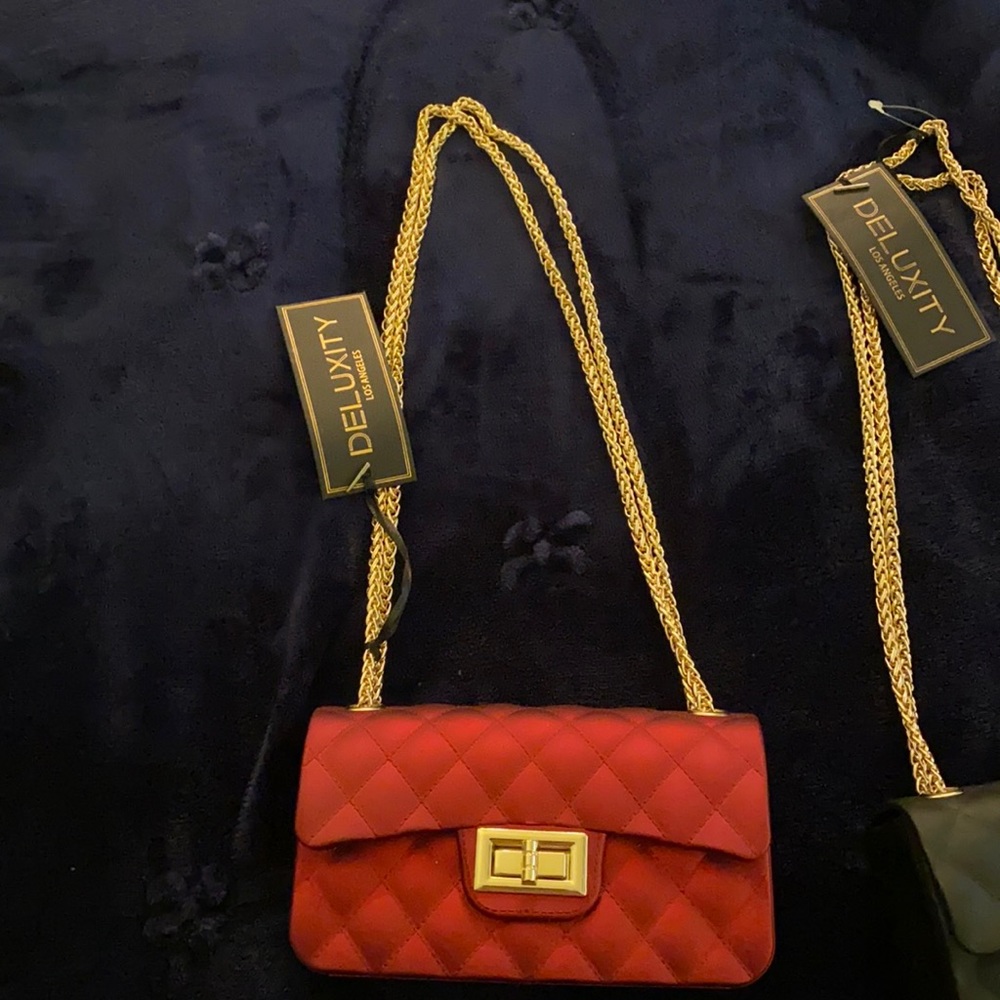 Gorgeous quilted red mini bag